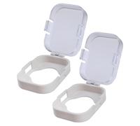 Générique Child Proof Door - ABS Knob Safety Covers 2PCS Lock Protector | Keyhole Guard Shield | Prevent Opening Access | Home Security Protection For Cabinet Drawer Refrigerator Cupboard Kids Safety