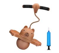 Générique Children Bounce Ball - Capybara Toy for Playtime | PP PVC with Pump Handle, 36x65cm Size, Random Color, Outdoor Indoor Exercise Ball for Kindergarten, Elementary, School,Travel Activity