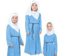 Générique Children’s White and Brown Shepherd Costume Xmas Joseph Costume Nativity Play Pantomime Fancy Dress Outfit for Kids Multiple Sizes Christmas Fancy Dress for Boys Costume de Berger Médiéval