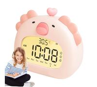 Générique Children's Alarm Clock - Bedside Alarm Clock | Alarms Clocks with Light | Bedroom Lamp with Alarms | Night Light wîth 6 Brightness for Bedroom, School, Workplace, Living Room