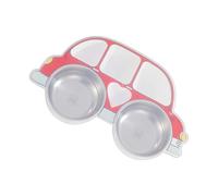 Générique Children's Divided Stainless Steel Plate - Lightweight Bowl