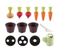Générique Childrens Gardening Set Kids Simulation Sand Play Planting Toys | Eco-Friendly Material, 14-Piece Set With Pots, Shovel & Watering Can, Hands-On Learning, For Beach & Lawn Play