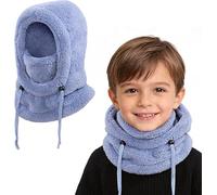 Générique Children's Winter Thermal Balaclava 3-10, Multifunctional Windproof Adjustable Ski Mask, Warm Fleece Hat, Neck Warmer Cap Scarf for Boys Girls Outdoor