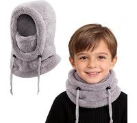 Générique Children's Winter Thermal Balaclava 3-10, Multifunctional Windproof Adjustable Ski Mask, Warm Fleece Hat, Neck Warmer Cap Scarf for Boys Girls Outdoor