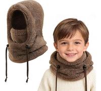 Générique Children's Winter Thermal Balaclava 3-10, Multifunctional Windproof Adjustable Ski Mask, Warm Fleece Hat, Neck Warmer Cap Scarf for Boys Girls Outdoor