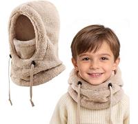 Générique Children's Winter Thermal Balaclava 3-10, Multifunctional Windproof Adjustable Ski Mask, Warm Fleece Hat, Neck Warmer Cap Scarf for Boys Girls Outdoor