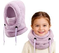 Générique Children's Winter Thermal Balaclava 3-10, Multifunctional Windproof Adjustable Ski Mask, Warm Fleece Hat, Neck Warmer Cap Scarf for Boys Girls Outdoor