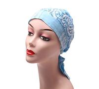 Générique Chimio Turban pour Femmes Coton Stretch Bonnet de Nuit en Casquette Cancer Chretien Chemo Dry Cheveux Voile Cap léger Perte Sortie Vacances