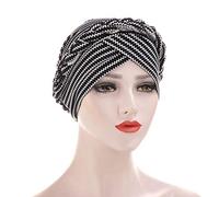 Générique Chimio Turban pour Femmes Doux Casquettes Cancer de Chimiothérapie Bonnet Extensible Nuit Sleeping Hair Hijab Headwear Coton léger Femme souffrant Perte Cheveux