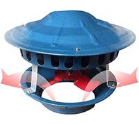 Générique Chimney Smoke Extractor, Chimney Fan Chimney Exhaust Fan, Chimney Draft Extractor Exhaust Fan,100 Watts 12 Leaves