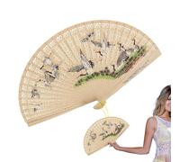 Générique Chinese Fan - Folding Hand Fan | Handheld Fans | Hand Fans with Tassel Props Decoration Traditional Chineses Dance Fanss for Birthday Dancing Cosplay Wedding Party