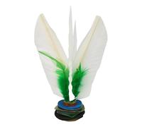 Générique Chinese Jianzi, Wings Shuttlecock, Foot Kick Toy, Sturdy Rubber Base, White Wings Design, Fitness Entertainment and Outdoor Sports Use, 6.3 inches, Random Color, 1 Piece