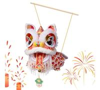 Générique Chinese New Year Lantern Kit - DIY Paper Lanterns for Kids and Adults | Festive Craft Set with Tassels, Stickers, and Tools, Handmade Decorations for Lunar New Year Party orHome