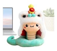 Générique Chinese New Year Snake Plush | 30x20x20cm Good Luck 2025 Soft Cartoon Plushh,Joyful Cultural Symbol Pllush Cartoon Festive Comfortable Chinese Plush Doll for Couch, Living Room Decor