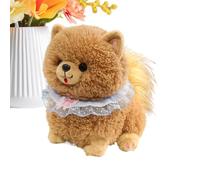 Générique Chiot Réaliste - Jouet en Peluche Doux Et Réaliste | Animal en Peluch Chiot | Jouet en Peluche Poméranien, Oreiller Réconfortant pour Petite Amie, Hommes, Femmes, Garçons, Filles, J