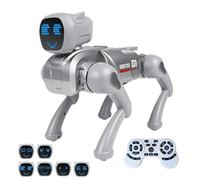 Générique Chiot Robot,Jouets Éducatifs à Voix Réaliste - Jouets Robot Chien Acrobatique avec Visage LED | pour Garçons Filles Aire De Jeux Jardin Intérieur Anniversaire