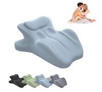Générique Chiro Monk Couple Pillow, 2025 New Chiromonk Couples Deep Position Support Pillow for Intimacy, Wedge Pillows Memory Foam, Provides Waist and Neck Support, Multi Position Comfort (Blue)