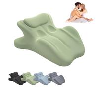 Générique Chiro Monk Couple Pillow, 2025 New Chiromonk Couples Deep Position Support Pillow for Intimacy, Wedge Pillows Memory Foam, Provides Waist and Neck Support, Multi Position Comfort (Green)