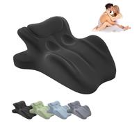 Générique Chiro Monk Couple Pillow, 2025 New Chiromonk Couples Deep Position Support Pillow for Intimacy, Wedge Pillows Memory Foam, Provides Waist and Neck Support, Multi Position Comfort (Black)