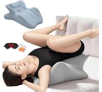 Générique Chiro Monk Couple Pillow, Chiromonk New Sweet Spot Pillow, Couples Deep Position Support, 27° Angle Perfect Position, Ergonomic Posture Support for Reduced Physical Strain (Blue)