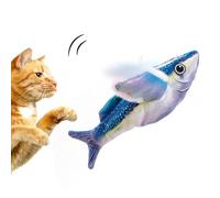 Générique Chirping Cat Toy, Flapping Fish Toy, Simulated Motion-Activated Game, Realistic Interactive Engaging Play, Plush Toys for Home, Dorm, Cage, Kennel, Bored Cats and Indoor Kittens