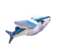 Générique Chirping Cat Toy, Flapping Pet Toy, Interactive Simulated Electric Sounding Fish USB Rechargeable for Hunting and Playing, 10.24x11.02 inches, Plush, ABS, Polyester Fiber