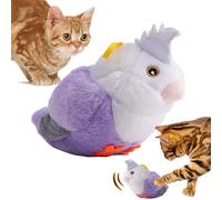 Générique Chirping Cat Toy, Interactive Bird Cat, Cat Chew Exercise, Toys Simulated Chirping, Feather Cat Bird Toy, Touch Activated Animal Shape Toy, Satisfies Cat's Natural Urge to Hunt