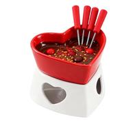 Générique Chocolate Fondue Cup - Cup for Melting Chocolate | Multi-Purpose Chocolates Fondue Set with Fork and Tea Light, Suitable for Cheese, Chocolates Butter