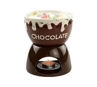 Générique Chocolate Fondue Mug, Butter Melt Fondue Mugs Set, Melting Ceramic Pot for Dinner Appetizer Sauce Cheese Candy Bread Caramel Birthday Wedding Picnics Party Cooks Family