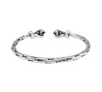 Générique Choix Naturelle Bracelet Classique Bracelet Mm Anneaux Adjustable Retro Bracelets Jewelry Bracelet 4 Valentin Message Poignet Anneaux (Silver, One Size)