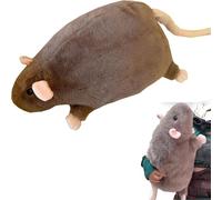 Générique Chonky Rat Plushie,Large Fat Rat Stuffed Animal, Soft Chubby Mouse Pillow for Adults, Cute Round Hugging Cushion for Bed Sofa Office Decor, Cozy Gift for Friends (Brown, 90CM)