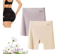 Générique Choosemuc Underwear, Choosemuc Ice Silk Panties, Women High-Waist & Butt-Lifting Invisible Sealmless Ice Silk Panties (Mix4,2pcs,L)