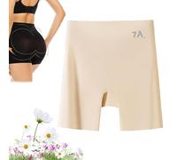 Générique Choosemuc Underwear, Choosemuc Ice Silk Panties, Women High-Waist & Butt-Lifting Invisible Sealmless Ice Silk Panties (Beige,1pc,TG)