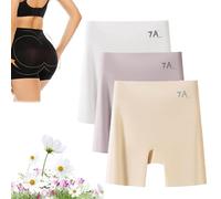Générique Choosemuc Underwear, Choosemuc Ice Silk Panties, Women High-Waist & Butt-Lifting Invisible Sealmless Ice Silk Panties (Mix10,3pcs,3TG)