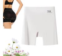 Générique Choosemuc Underwear, Choosemuc Ice Silk Panties, Women High-Waist & Butt-Lifting Invisible Sealmless Ice Silk Panties (White,1pc,L)