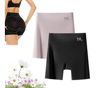 Générique Choosemuc Underwear, Choosemuc Ice Silk Panties, Women High-Waist & Butt-Lifting Invisible Sealmless Ice Silk Panties (Mix5,2pcs,L)