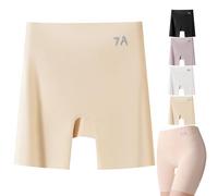 Générique Choosemuc Underwear, New Women's High-Waisted Ice Silk Tummy Control and Butt Lift Underwear, Invisible Seamless Design (Beige,TTG)