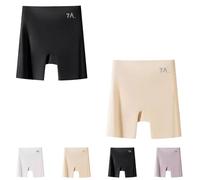 Générique Choosemuc Underwear, Women High-Waist Ice Silk Underwear, Butt Lift Underwear, Invisible Sealmless (Black+Skin,TTG)