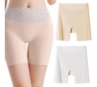 Générique Choosemuc Underwear, Women High-Waist Ice Silk Underwear with Tummy-Control Hip-Lifting (2PCS-E,TTG)