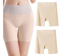 Générique Choosemuc Underwear, Women High-Waist Ice Silk Underwear with Tummy-Control Hip-Lifting (2PCS-F,TTG)