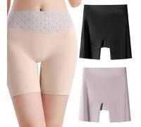 Générique Choosemuc Underwear, Women High-Waist Ice Silk Underwear with Tummy-Control Hip-Lifting (2PCS-D,TG)