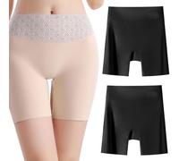 Générique Choosemuc Underwear, Women High-Waist Ice Silk Underwear with Tummy-Control Hip-Lifting (2PCS-G,TG)