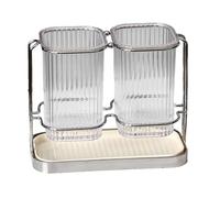 Générique Chopstick Holder, Kitchen Organizer, Clear Modern Design, Utensil Storage Rack, Fork Spatula Stand for Cabinets, Countertops, Home, Meal Prep, and Cooking Tools, Multicolor