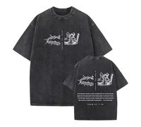 Générique Christian Jésus Pardonne-Leur Forgive Them Father Père T-Shirt Vintage délavé à Manches Courtes pour l'été Vêtements sacrés Classiques de la Foi