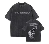 Générique Christian Jésus Pardonne-Leur Forgive Them Father Père T-Shirt Vintage délavé à Manches Courtes pour l'été Vêtements sacrés Classiques de la Foi