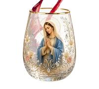 Générique Christian Mugs - Limited Edition Faith Cup Glass Coffee Mug | Christian Glass Coffee Cup 400ml 14oz | Religious Inspirational Morning Beverage Gift For Believers. Glas.