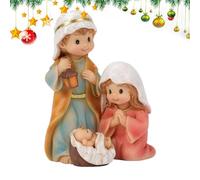 Générique Christian Statue, Christmas Table Decoration, Serene Holy Family Set, Elegant Resin Finish Detail, Adds Faith and Warmth to Any Room, Seasonal Indoor Sculpture Piece, 8x6 inch Desktop Size