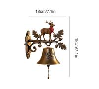 Générique Christmas Bell Ornament, Hanging Holiday Decoration, Vintage Seasonal Bells for Porch Entryway Wall Display Home Garden Kitchen Farmhouse Indoor Outdoor Festive Winter Party Rustic Charm