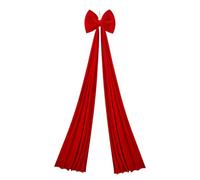 Générique Christmas Bow - Extra Large Velvet Fabric Bow, Seasonal Wall Trimming Accent, Reinforced Center Knot, Simply Securing Wire, Oversized Festive Display Element, Ideal for Home Adornment