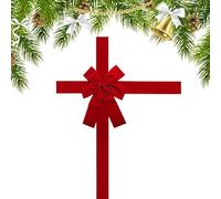 Générique Christmas Bows for Cabinets - Christmas Door Decorations | 78.8 inch Large Red Home Decor for Farmhouse Bedroom Bathroom Home Winter Hallway School Offices Holiday Birthday Party